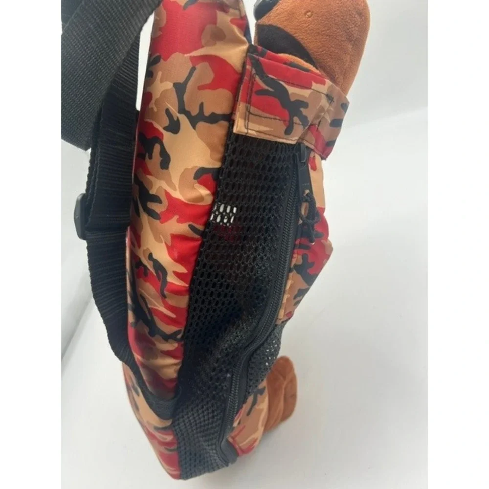 Daba Doo Pet Carrier‎ Backpack Small Red Camo Good Front Facing Adjustable